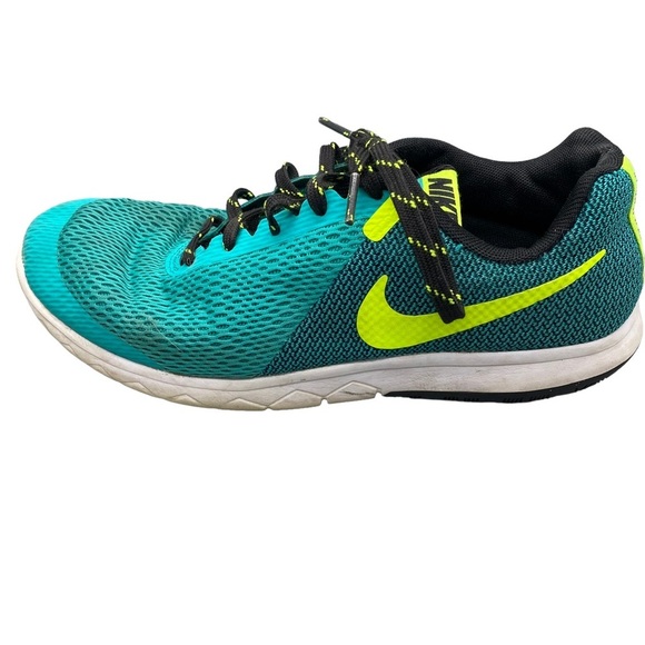 NIKE Flex‎ Experience RN5 teal and lime running shoes - Picture 4 of 11